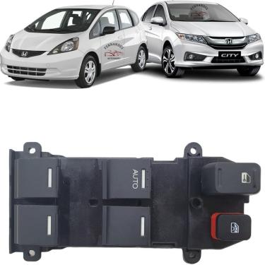 Imagem de Botão Comando De Vidro Eletrico City New Fit 2009 À 2014