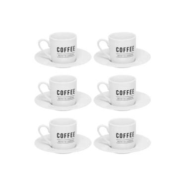 Imagem de Xicara De Cafe Manhattan Branco 80Ml 6Pcs