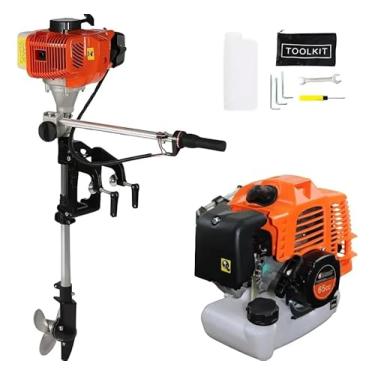 Imagem de Motor De Barco Popa Para Barco Bote Caiaque Motor Aquático Knakasaki 3hp 65cc 2 Tempos