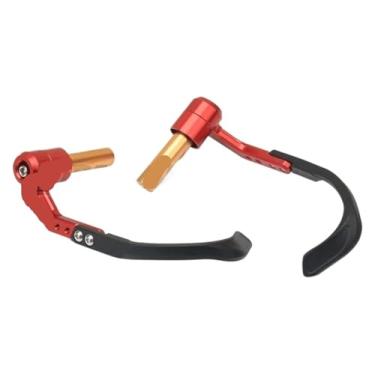 Imagem de BYYINGSUS Motocicleta 7/20.3 cm 22 mm Grips Guidão Guarda Alavancas de Freio Embreagem Protetor Protetor Compatível com F800R F800 R (1 par Vermelho)