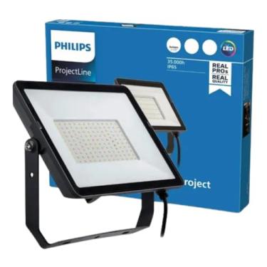 Imagem de Refletor 200w Philips 6500k Led Bivolt Ip65 Alumínio