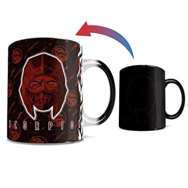 Imagem de Morphing Mugs Mortal Kombat – 2021 – Scorpion – Uma caneca de cerâmica sensível ao calor que muda de cor de 325 ml – Imagem revelada quando um líquido quente é adicionado!