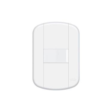 Imagem de Interruptor Paralelo Fame Blanc+ Com Placa 4x2 Branco