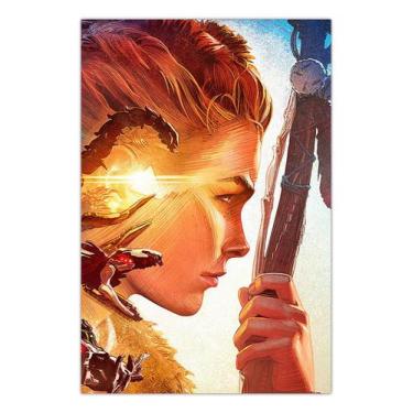 Imagem de Quadro A3 em MDF Aloy Horizon Forbbiden West 001 - Pomps Geek