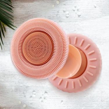 Imagem de Escova de limpeza facial de silicone dupla face - esfoliação suave e limpeza profunda para um brilho saudável - Ferramenta de cuidados com a pele compacta e eficaz