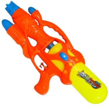 Imagem de Brinquedo Super Pistola Arminha Infantil água Laranja 45cm