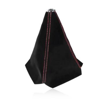 Imagem de MTRPS Capa de proteção contra poeira de manípulo de mudança de carro, capa de câmbio de marcha manual de couro/automática, capa decorativa à prova de poeira, capa universal contra poeira para a