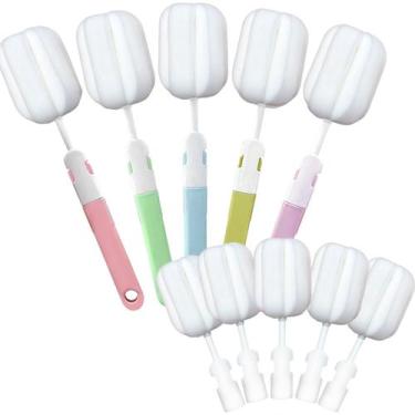 Imagem de Escova de limpeza INVODA Sponge Nipple 5 peças com cabeças substituíve