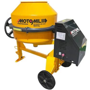Imagem de Betoneira 400 Litros Monofásico 2 HP 220V com Chave de Segurança MOTOMIL