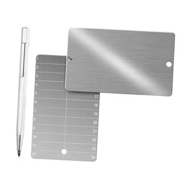 Imagem de Bothyi 2 Carteiras de Criptomoedas com Caneta Marcadora para Backups a Frio de Hardware - Carteiras Profissionais de aço Inoxidável para Criptomoedas