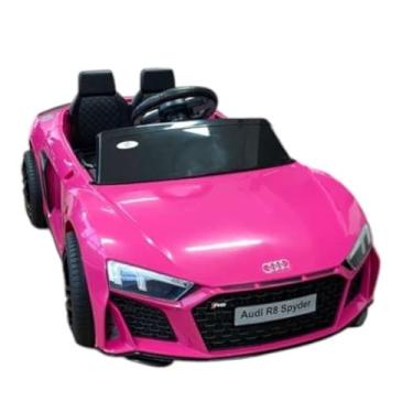Imagem de Carro Elétrico Infantil 12V, Rosa, Controle Remoto, Bateria Recarregável, Luzes LED, USB/MP3, Capacidade 25kg, 106x54x35cm, 3-7 Anos
