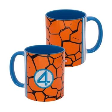 Imagem de Zonacriativa - Caneca Pop Coisa Quarteto Fantástico Marvel 350ml | Porcelana, estampa de qualidade e ideal para o café dos fãs de heróis