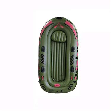 Imagem de LMJYU Barcos infláveis adultos 3 pessoas botes infláveis crianças conjunto de barco bote inflável com bomba e remos esportes aquáticos