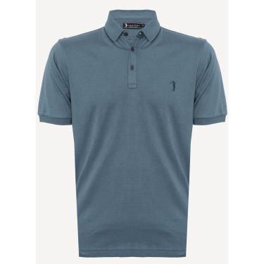 Imagem de Camisa Polo Aleatory Lisa Algodão Pima Cinza-Masculino