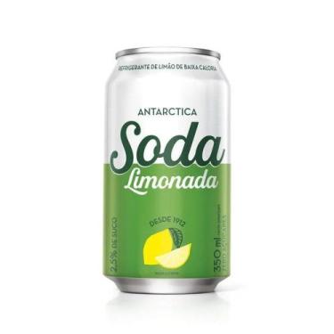 Imagem de Refrigerante Sem Açúcar Soda Limonada Antárctica Lata 350ml