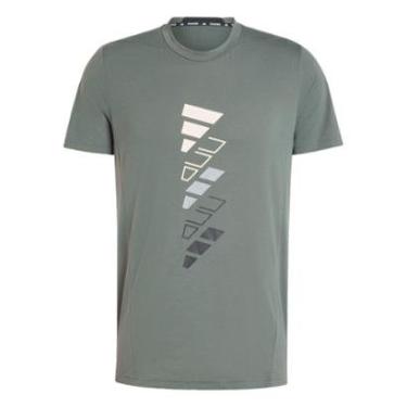 Imagem de Camiseta Estampada Logo AEROREADY Designed for Training Adidas Masculina-Masculino