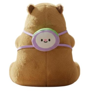 Imagem de Capivara de Pelúcia 23 cm – Bicho de Pelúcia Macio e Antialérgico Capybara filó Toys (Capivara Mochila Azul)