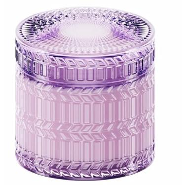 Imagem de Vela perfumada de lavanda, cera de soja natural de 210 ml, velas de pavio de madeira perfumadas para casa, queima limpa 55 horas | Vela de aromaterapia para relaxamento | Decoração de casa elegante