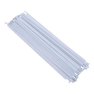 Imagem de LIFKOME 50 unidades de barras divisórias de arquivo de metal para organização de documentos, trilhos de arquivo suspensos resistentes para escritório, casa, sala de aula e armários