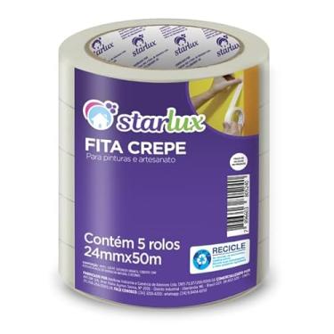 Imagem de FITA CREPE STARLUX ESC. USO GERAL 24MMX50M