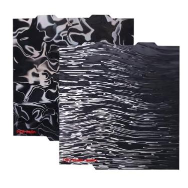 Imagem de Mini placa de construção A1 - folha PEI de aço com mola de 184x184 mm, superfície dupla lisa e texturizada, material H1H PEY PEO PET PEI compatível com impressora Bambulabs A1 Mini 3D(PER)