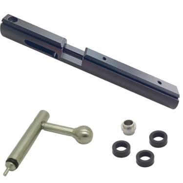 Imagem de SQOTDR Liga de alumínio preta com ranhura de cauda de andorinha + sonda de parafuso + porta de transferência de ar para bomba Crosman pistola CO2 1377 1322 2240 2250 2260 (sonda para .177 Cal)