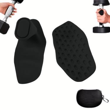 Imagem de Aderência antiderrapante para halterofilismo - Aderência de barra de ginástica resistente com superfície antiderrapante, design ergonômico para homens e mulheres, para academia em casa, musculação