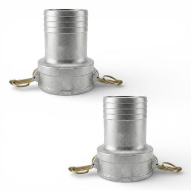 Imagem de Kit 02 Engates Rápido Mangote Fêmea Espigão 2 Polegadas em Alumínio
