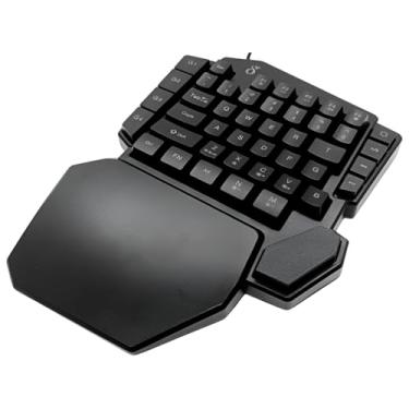 Imagem de Teclado Semi Mecânico Gamer 45 Teclas Apoio Jogos Preto