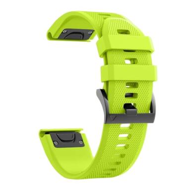 Imagem de ANZOAT Pulseira para relógio Fenix 5X de 26 mm de largura de silicone macio para Fenix 6X/Fenix 7X/Fenix 5X Plus/Fenix 6X Pro/Fenix 3/Fenix 3 HR/Tactix/Descent MK1/D2 Delta PX/D2 (verde)