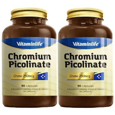 Imagem de Kit 2X Chromium Picolinate Cromo - 90 Cápsulas - VitaminLife-Masculino