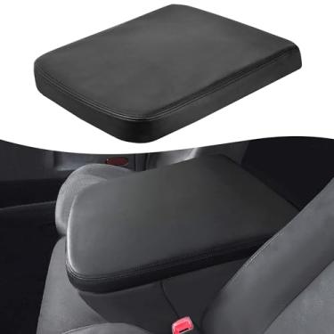 Imagem de KBH Substituição da capa do apoio de braço do console central para Dodge Ram 2002 2003 2004 2005 2006 2007 2008, console de assento de salto, couro de vinil, protetor de console médio, design de