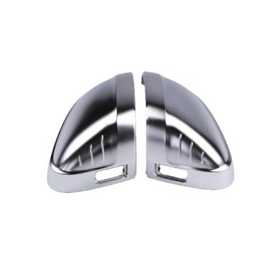 Imagem de Capa Para Espelho Lateral De Carro, Prata Fosca, Cromada, Compatível Com Audi Allroad Quattro/Avant A4 A5 B9 S4 S5 8W F5 2016-2022(With hole)