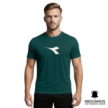 Imagem de Camiseta Diadora Big Logo Masculina - Verde Escuro G, Verde escuro, G
