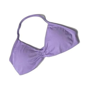 Imagem de Top Esportivo Feminino Com Alças E Efeito Push Up, Sem Costura, Para Y