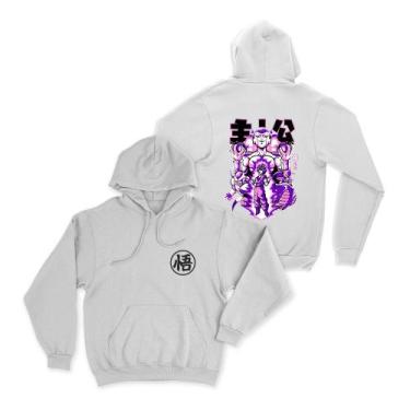Imagem de Moletom Canguru Freeza Dragon ball Algodão Flanelado fio 30.01 pentead