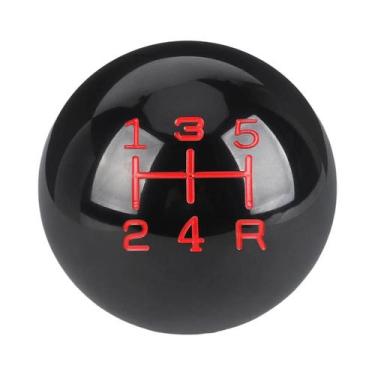 Imagem de Manopla De Câmbio Universal Em Fibra De Carbono, Bola Redonda De Alumí