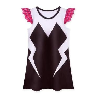Imagem de Vestido De Festa De Super-Herói Para Meninas, Estilo Gwen Stacy, Com M