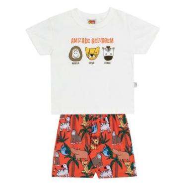 Imagem de Conjunto Infantil Menino Camiseta/Short Floresta Jaca Lelé-Masculino