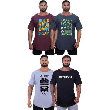 Imagem de Kit 4 Camisetas Morcegão Masculina MXD Conceito Fitness Academia Musculação-Masculino