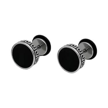 Imagem de Brincos Unissex Vintage De Aço Inoxidável 316L Com Tarraxa De Rosca Pa