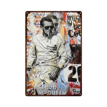 Imagem de Placa De Metal Vintage Gulf Gasoline: Decoração De Parede Para Garagem