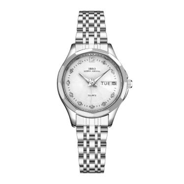 Imagem de Relógio De Quartzo Feminino Ibso 9286 à Prova D'água Prata