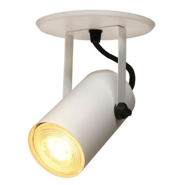 Imagem de Spot De Sobrepor Direcionável Cannon Par20 Redondo Taschibra Branco