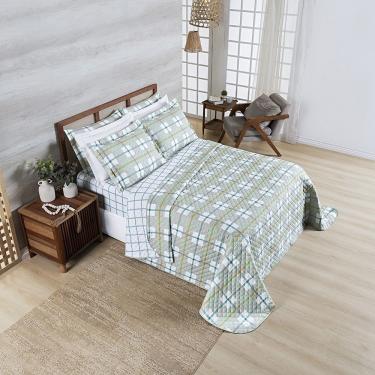 Imagem de Cobre Leito Afeto 400 Fios Casal Padrão 03 Peças 100% Poliéster - York