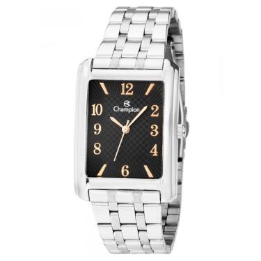 Imagem de Relógio Champion Masculino Analógico Prata Preto Cn20373t