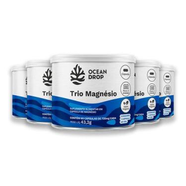 Imagem de Kit 5 Trio Magnésio 60 Cápsulas Ocean Drop