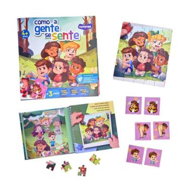 Imagem de Livro Como a gente se sente Quebra cabeça Jogo da Memória Brinquedos E