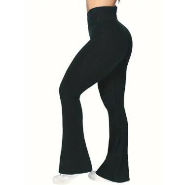 Imagem de Calça legging cós super alto romance modelo pantalona -tamanho m