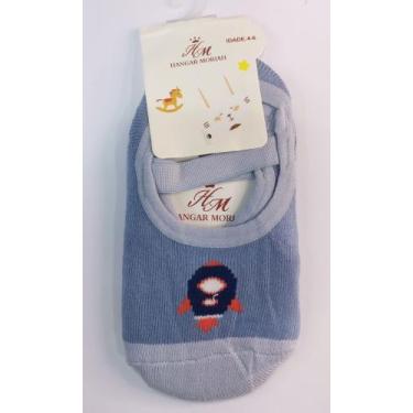 Imagem de Meia Sapatilha Pilates Infantil menino com Estampas Antiderrapante han